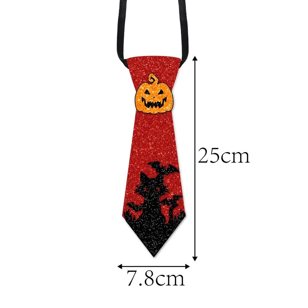 Spider Pumpkin Halloween Party Tie With Paper Material For Photo Booth Decor
