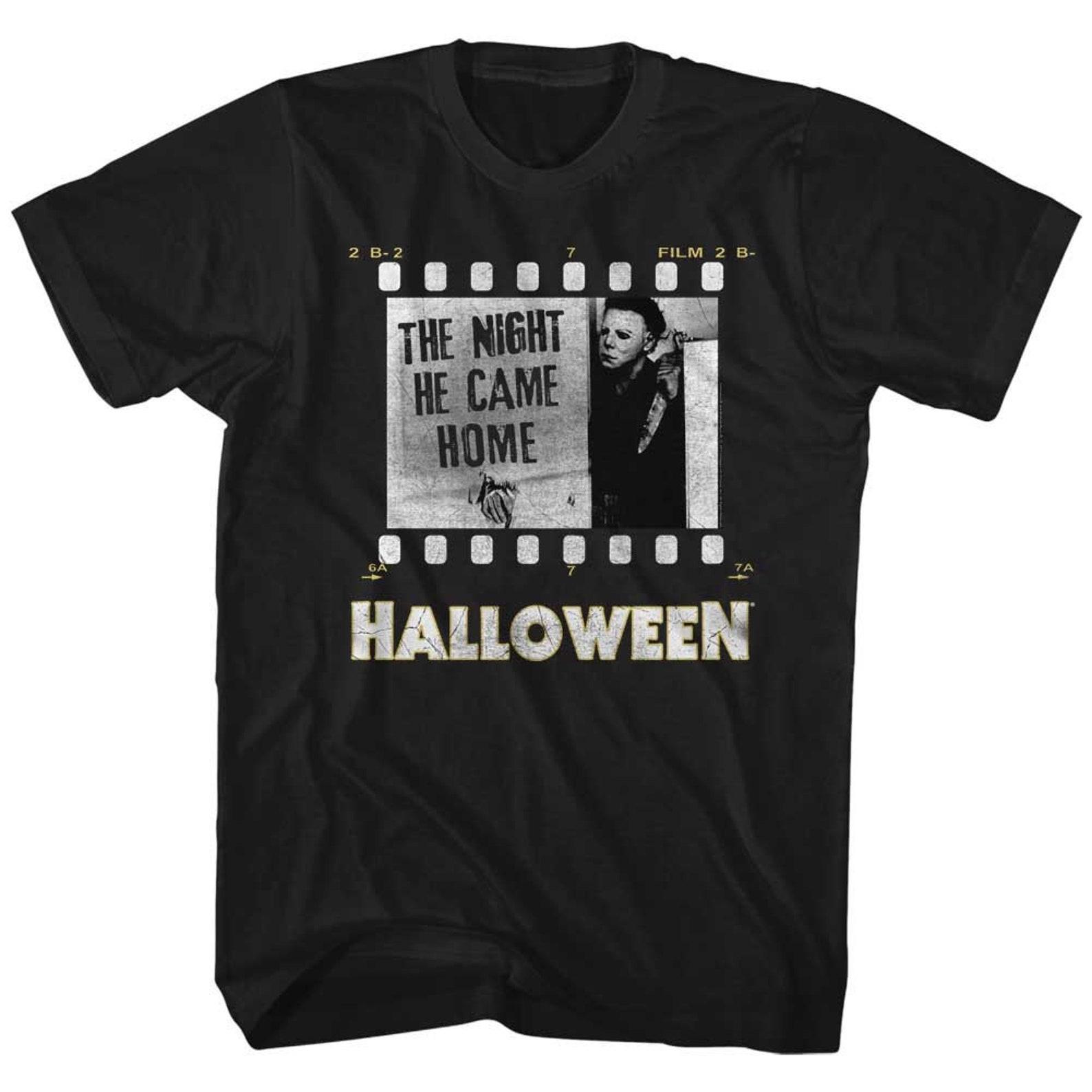 Halloween Film Strip Black Adult T-Shirt L
