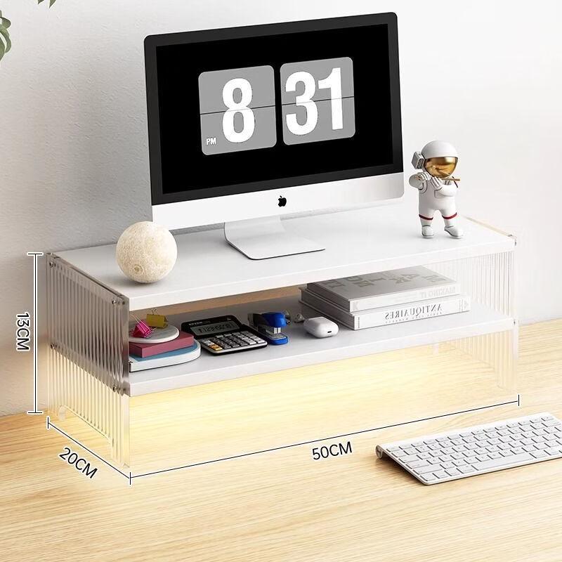 OLOEY 2-Tier Monitor and Laptop Riser Stand