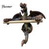 Bathroom Dragon Decoration Flying Roll Paper Holder Winged Wall Mount Toilet Gothic Resin Statue Towel Dispenser Storage Rack