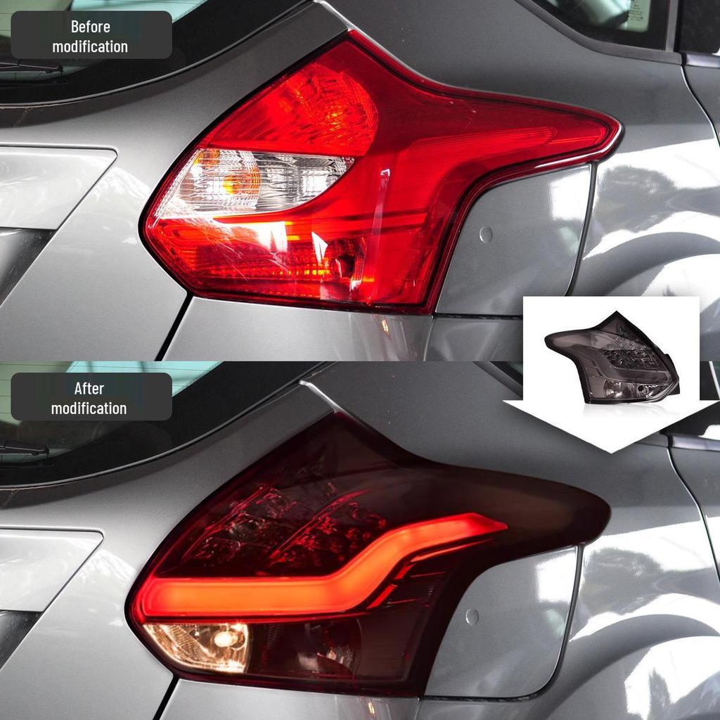 15-18 Ford Focus Hatchback LED Rear Tail Lights with Turn Signals and Daytime Running Lights