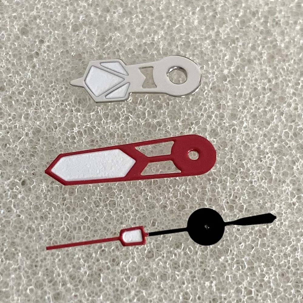 Hot ! Watch Hands Red Silver Needle Green Luminous Watch Modification Accessory for Japan NH35 / NH34/ NH36/4R/7S/ NH70 Movement