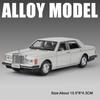 1:32 Model Toy Car Rolls-royce Phantom Silver Spur Alloy Diecast Sound Light Doors Opened Pull Back Simulation Vehicles for Kids