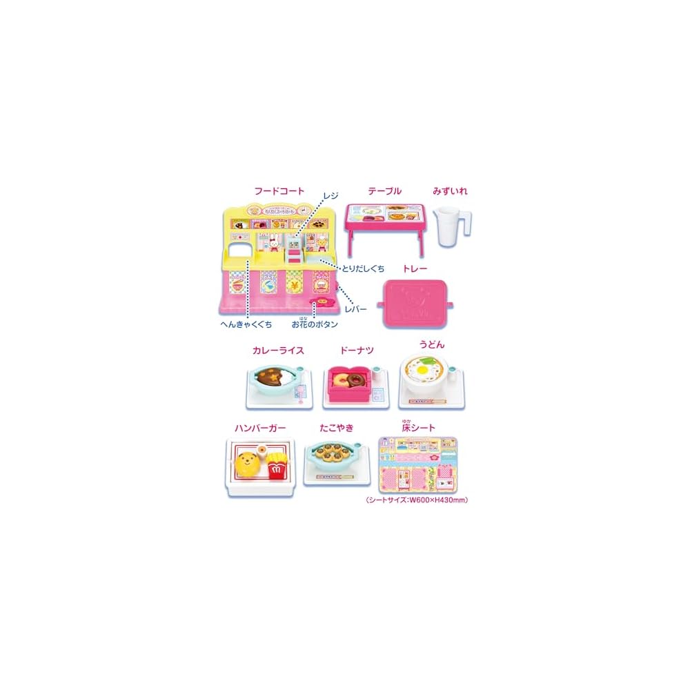 Pilot Meru-chan Food Playset with Various Food Items for Kids Age 3 and Up