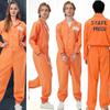 Halloween cos prisoner costume play uniform prisoner uniform prison uniform suit orange one-piece prisoner suit