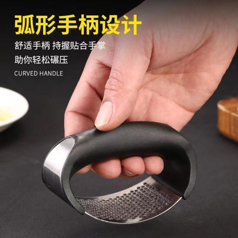 Stainless Steel Garlic Press Crusher Manual Garlic Mincer Chopping Garlic Tool Fruit Vegetable Tools Kitchen Accessories Gadget
