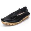 Women Flats Genuine Leather Fashion Walking Women Shoe Moccasins Ballet Flats Oxford Nurse Shoes Black Plus Size Ladies Shoes