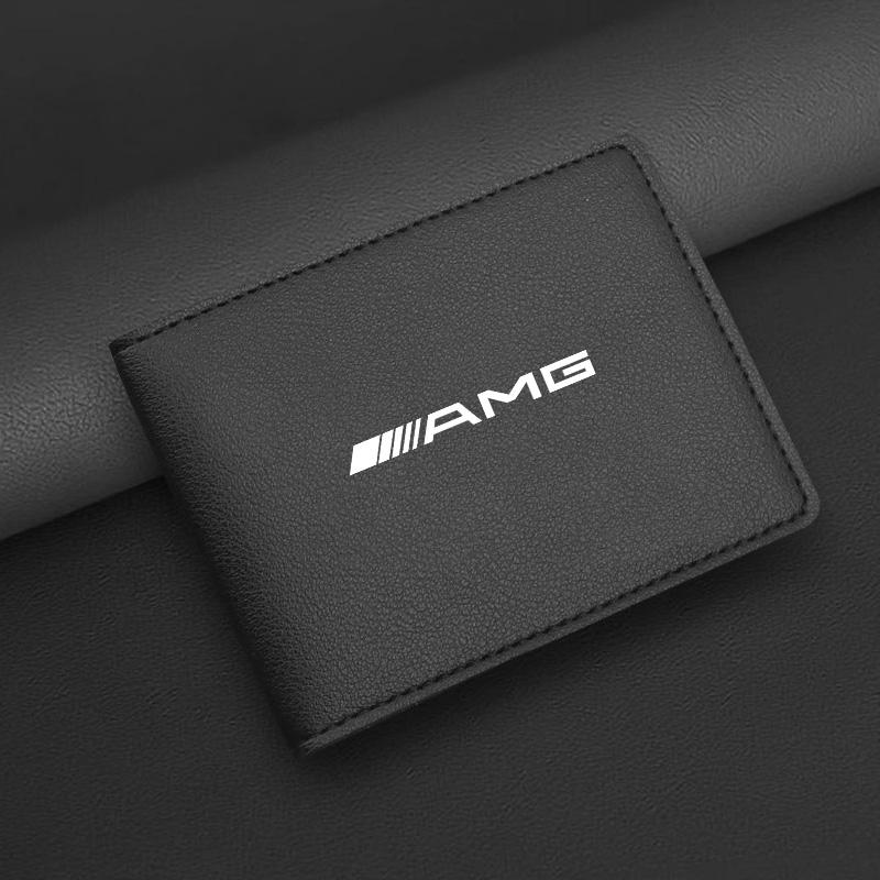 

Ultra-Thin Car Driver License Bag ID Card Leather Cover For Mercedes Benz AMG GLE GLS CLA CLE GLC CLS GLA W223 Tire Valve Cap