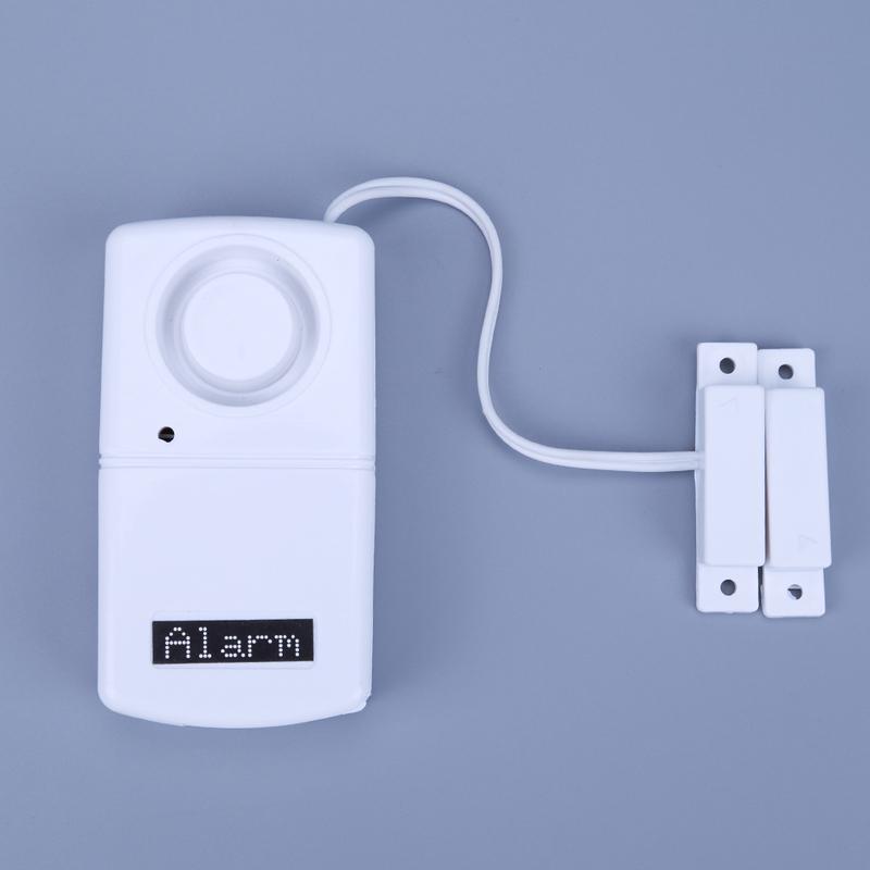 Mini Alarm Sensor Detector Battery Powered Sticky Window Magnetic Alarm System 95Db Loud Voice Easy Installation for Home Office
