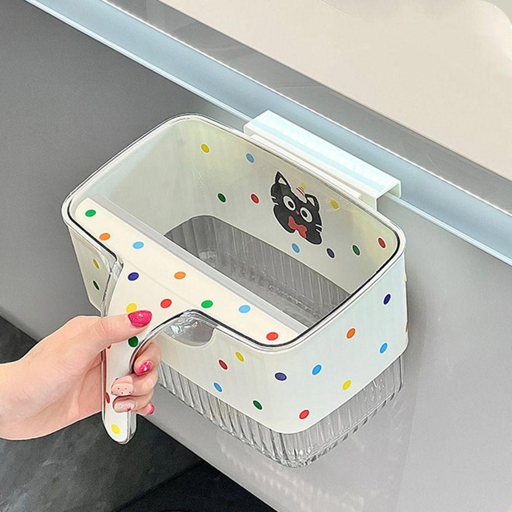 Space Saving Cabinet Door Compost Bin Cartoon Food Waste Bin Kitchen Wastebasket  Camping