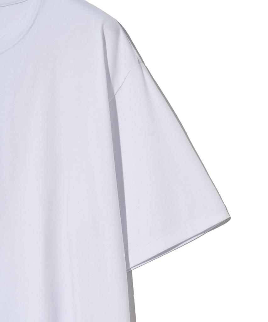 YALE [Premium Cotton] Reporter Cotton Short Sleeve T-Shirt White