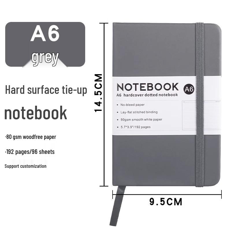 Benutzerdefiniertes tragbares A5/A6 Notizbuch mit Hautgefühl und Gummiband für Geschäft und Studium, personalisiert mit Logodruck
