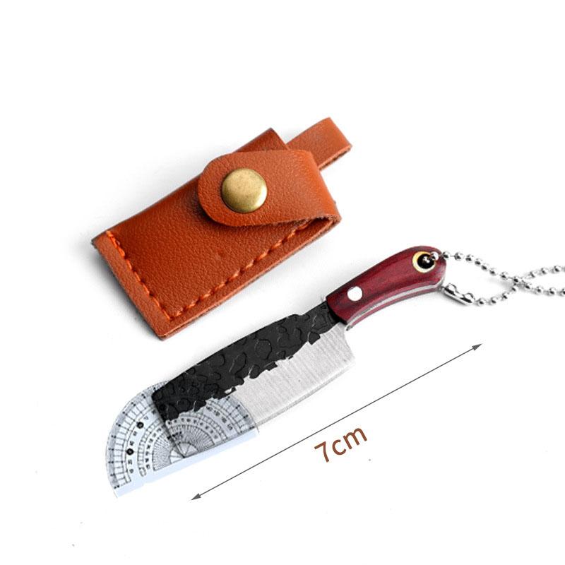 Stainless Steel Sharp Mini Kitchen Knife Box Express Unpackage Cutter Keychain Creative Paring Knife Portable Carry EDC Tool