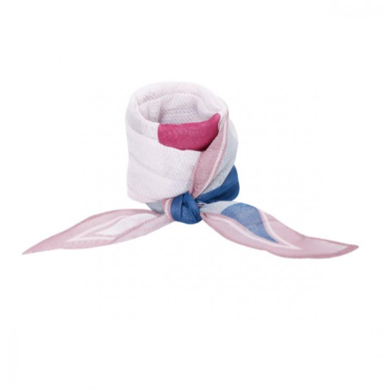 Shop Spring Chiffon Color Block Premium Scarf Pink Drn Wsc 0099