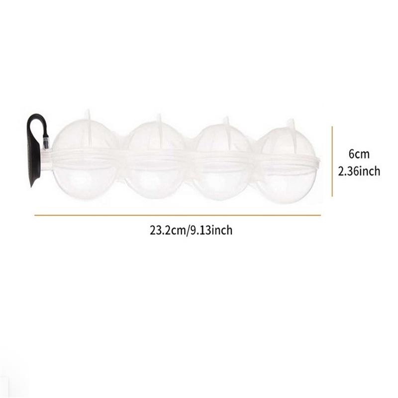4 Dutina Bar Sphere Forma na kostky ledu Forma na koule Mrazák Zásobník na whisky Diy