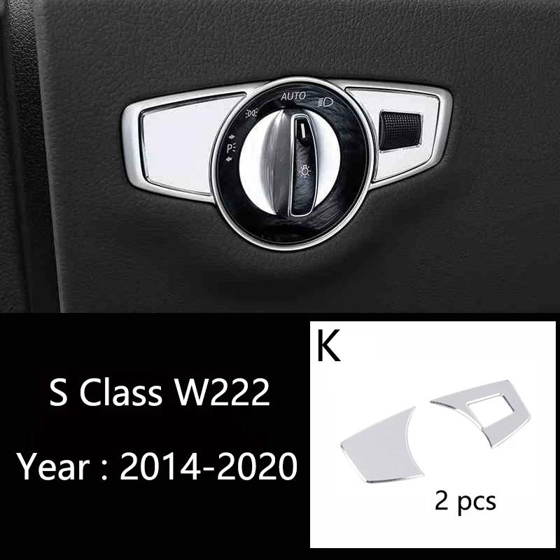 For Mercedes Benz S Class W222 S320 S450 Auto Accessories Car-styling Dashboard Air Conditioning Vent Outlet Cover TrimSticker