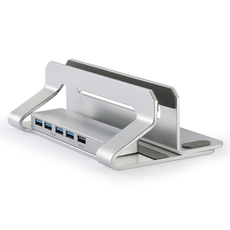 Vertical Desktop Laptop and Tablet Stand with USB Hub