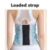 Back Brace Grey Lumbar Support Belt M Breathable Polyester Fiber with Steel Pad Back Support for Home Sport Office