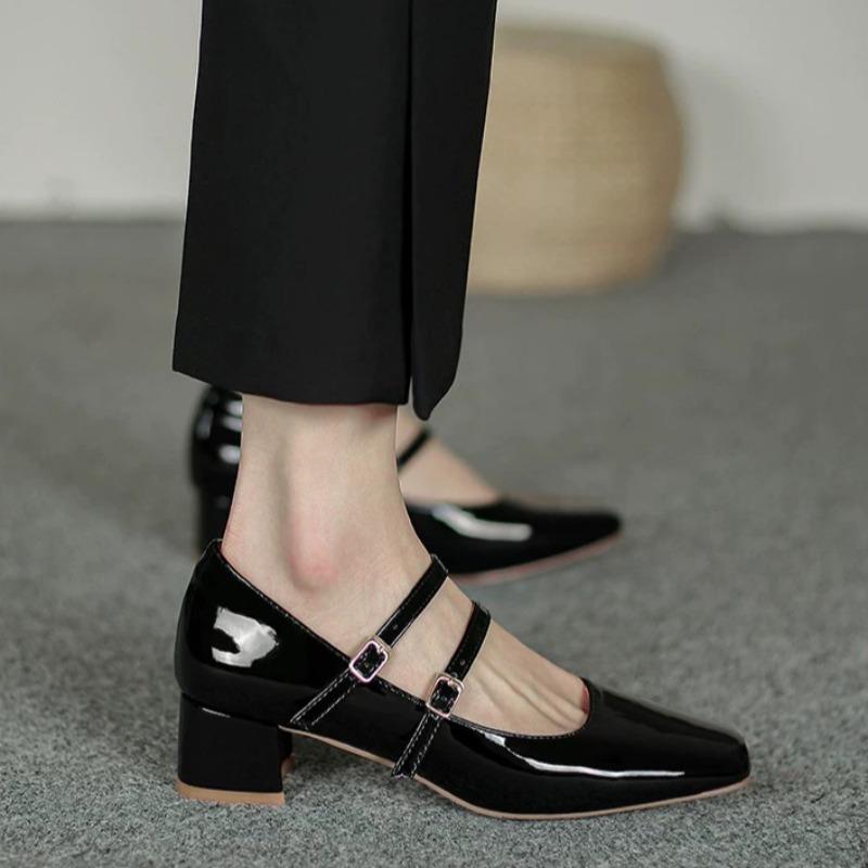 Fashion Women Pumps Spring Autumn Fashion Quality Women Shoes Low Heel Square Square Toe Comfortable Sexy Heels Women Zapatos De Mujer