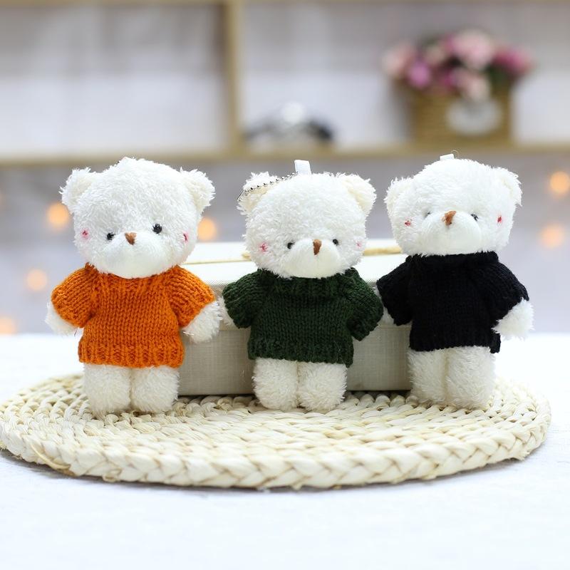 Cute Sweater, Bear Pendant, Plush Toy, Teddy Bear Doll Keychain, Bag, Hanging Ornament, Doll Event Gift