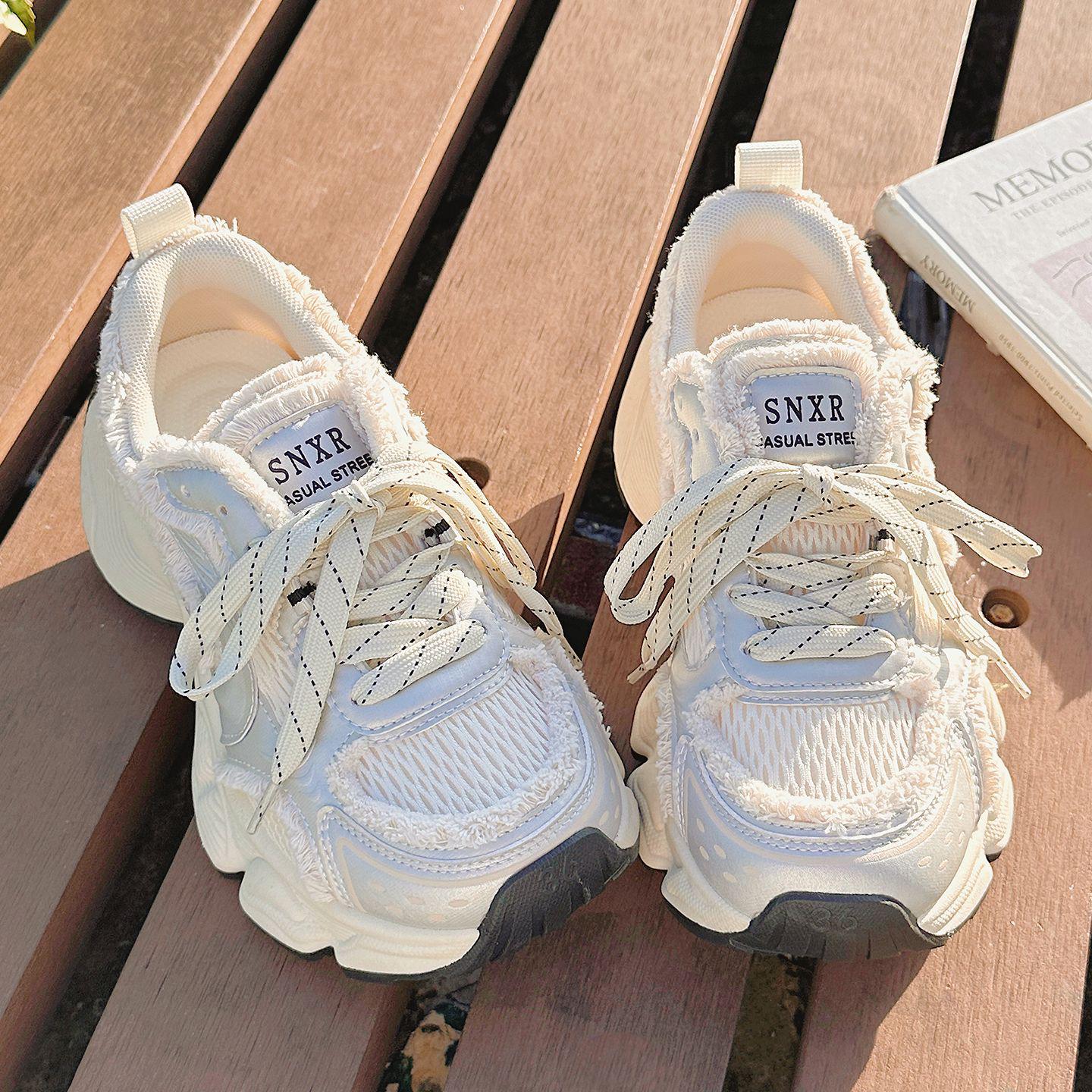 

Aedemeng A6055 Женские белые кроссовки на платформе - 2025 Горячий стиль Повседневная спортивная обувь Size 39