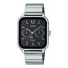 Casio Standard Moon Phase Analog Men's Watch MTP-M305D-1AV, Metal Band, Black