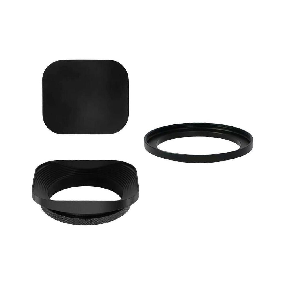 (46mm) Für Fujifilm Leica Kamera Quadratische Metall-Gegenlichtblende Universell Retro Licht reduzieren js