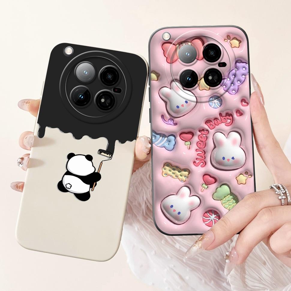 Silicone Case For Infinix Zero 40 4G Case X6860 Fashion Rabbit Soft TPU Cover For Infinix Zero 40 Zero40 Phone Cases Back Cover