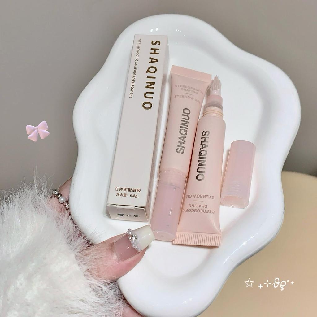 SHAQINUO 3D Eyebrow Gel Transparent Gel Texture Eyebrow Shaping Cream Long-lasting Waterproof Natural Eyebrow Soap