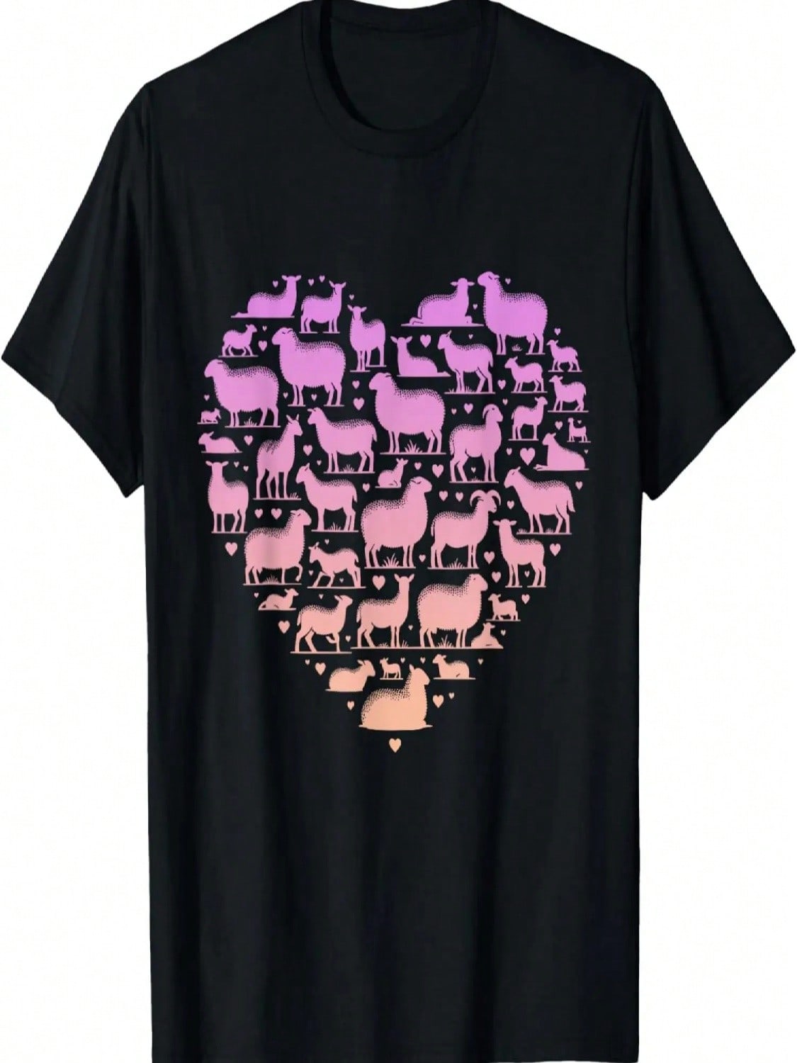Silhouette Sheep Tshirt For Sheep Lover _ Girls Sheep T-Shirt S разноцветный