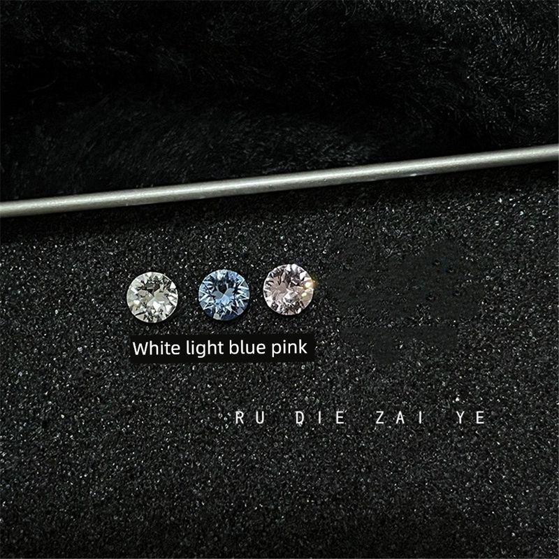 

Rudie in the Wild 6mm Huazi Cross Ear Bone Stud Combination Flash Titanium Steel Flats Ear Ear Bone Pin Double Ear-Hole Ear Studs 6mm White 1