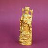 Gold-Plated Wealth God Buddha Statue Ornament for Home and Shop Worship Ruyi Bodhisattva Metal Craft Gift Wholesale