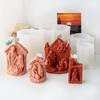 Jesuses Family Candle Molds Casting Molds Silicone Mould for Table Decorations