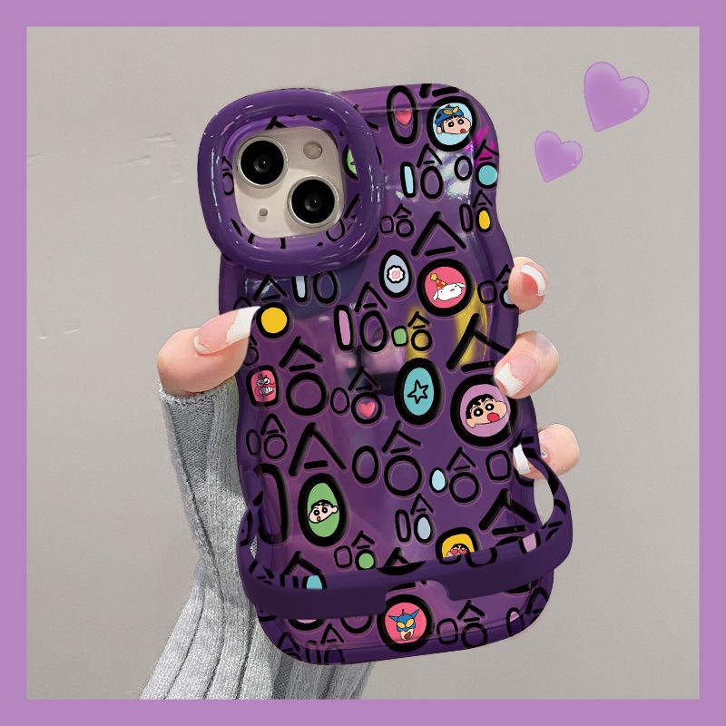 Haha Xiaoxin applies to iphone16promax iPhone case 17 cute 14 silicone 13 bracket 15 women