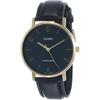 Casio Analog Watch Black Leather 46x40x8.2mm Quartz Movement