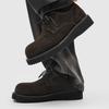 Men's platform heightening derby shoes, autumn casual microfiber upper shoes, brown H