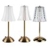 LED Elegant Table Lamp Touch Sensor Dimming Atmosphere Light Type-C Rechargeable Wireless Reading Lamp for Bar Hotel Restaurant
