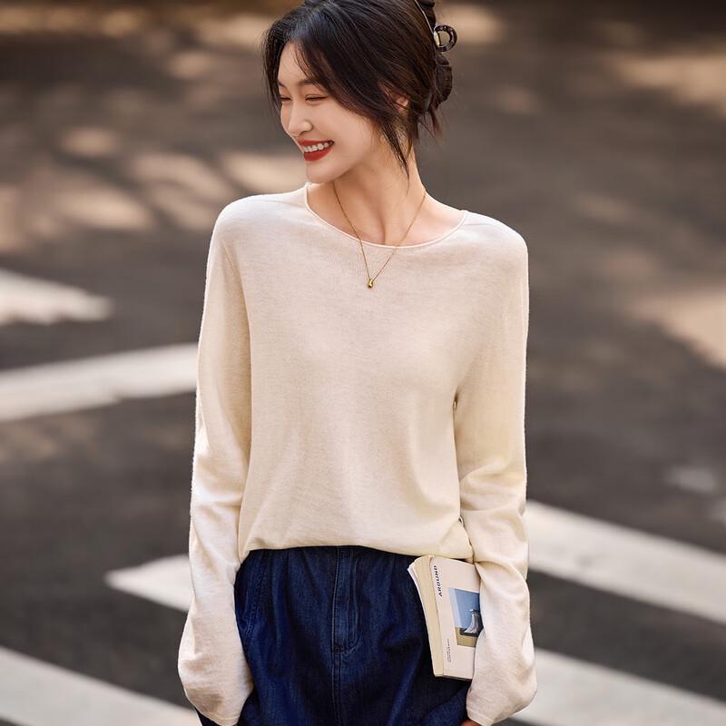 Women's Cashmere Blend Loose Knit Sweater