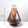 Transparent Dual Color Glass Vase Hydroponics Flower Pot Desk Decoration Flower Arrangement Floral Vases Room Aesthetic Decor