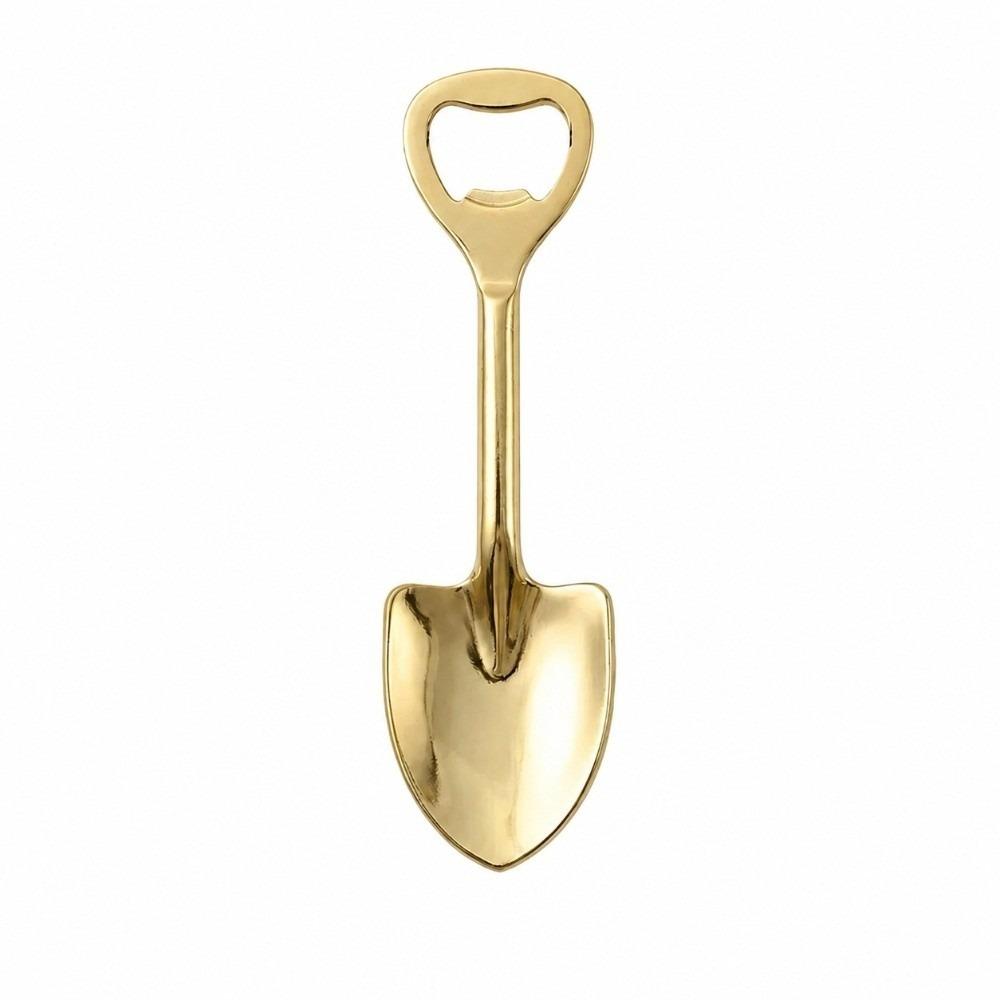 Creative Shovel Shape Bottle Opener Zinc Zinc Zinc Alloy Beer Bottle Cap Remover Drink Bottle Opener Bar золотой