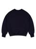 LA MAISON STUDIO Women'S Crop Classic Logo Bearfriends Heavy Terry Sweatshirt Navy (Fcd3Ts706W)