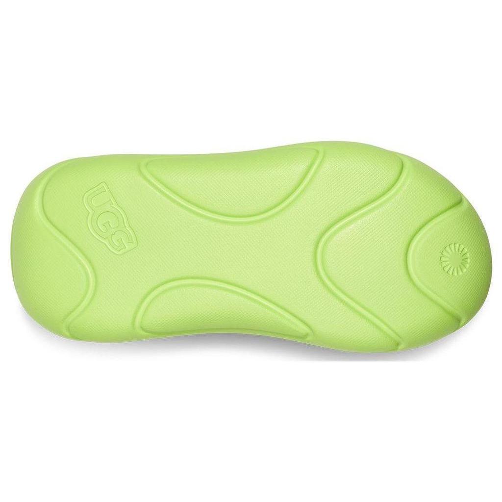 UGG Women's FoamO Slide Pale Chartreuse Slip On Platform Sandals 1136880-PCHR