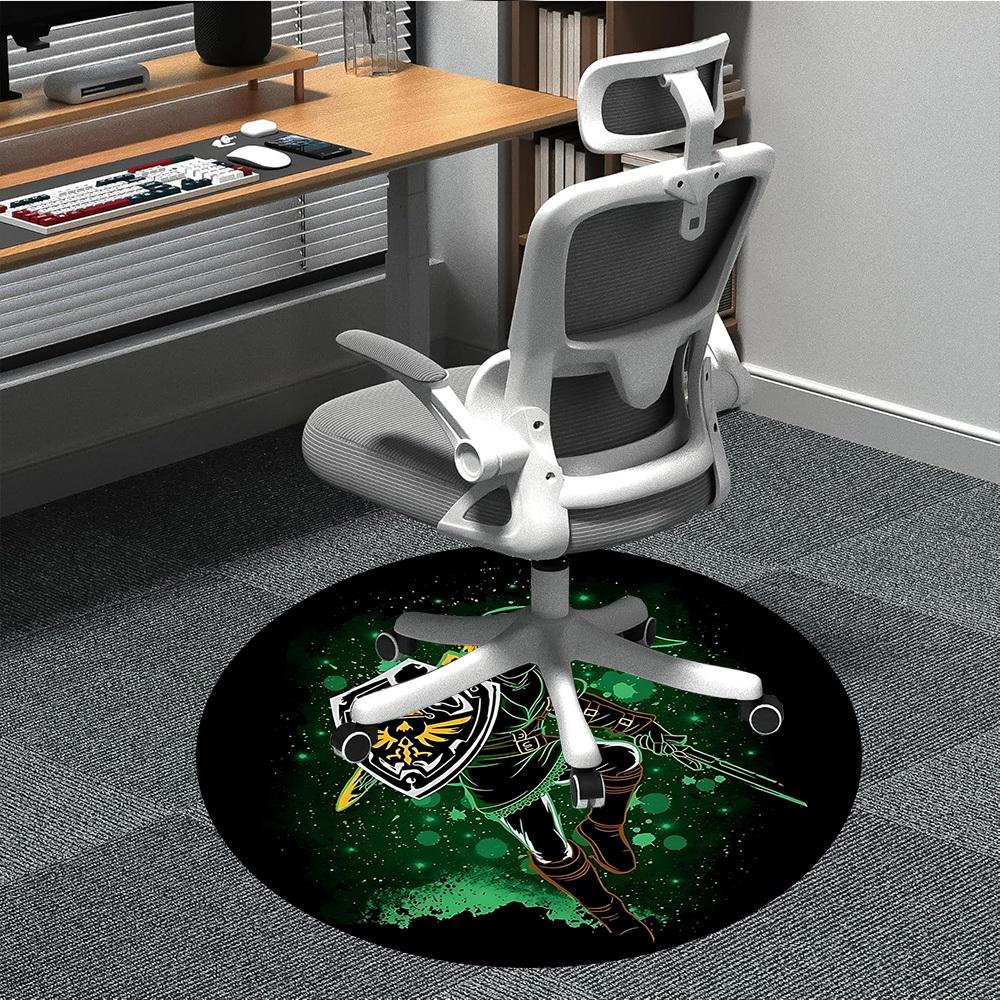 

1pc Legend of Zelda, Hyrule Sword Chair Carpet for Office Non-Slip, Lightweight, Machine Rug for Office,Room - Holiday Decor, Machine Made yy25 80cm by 80cm