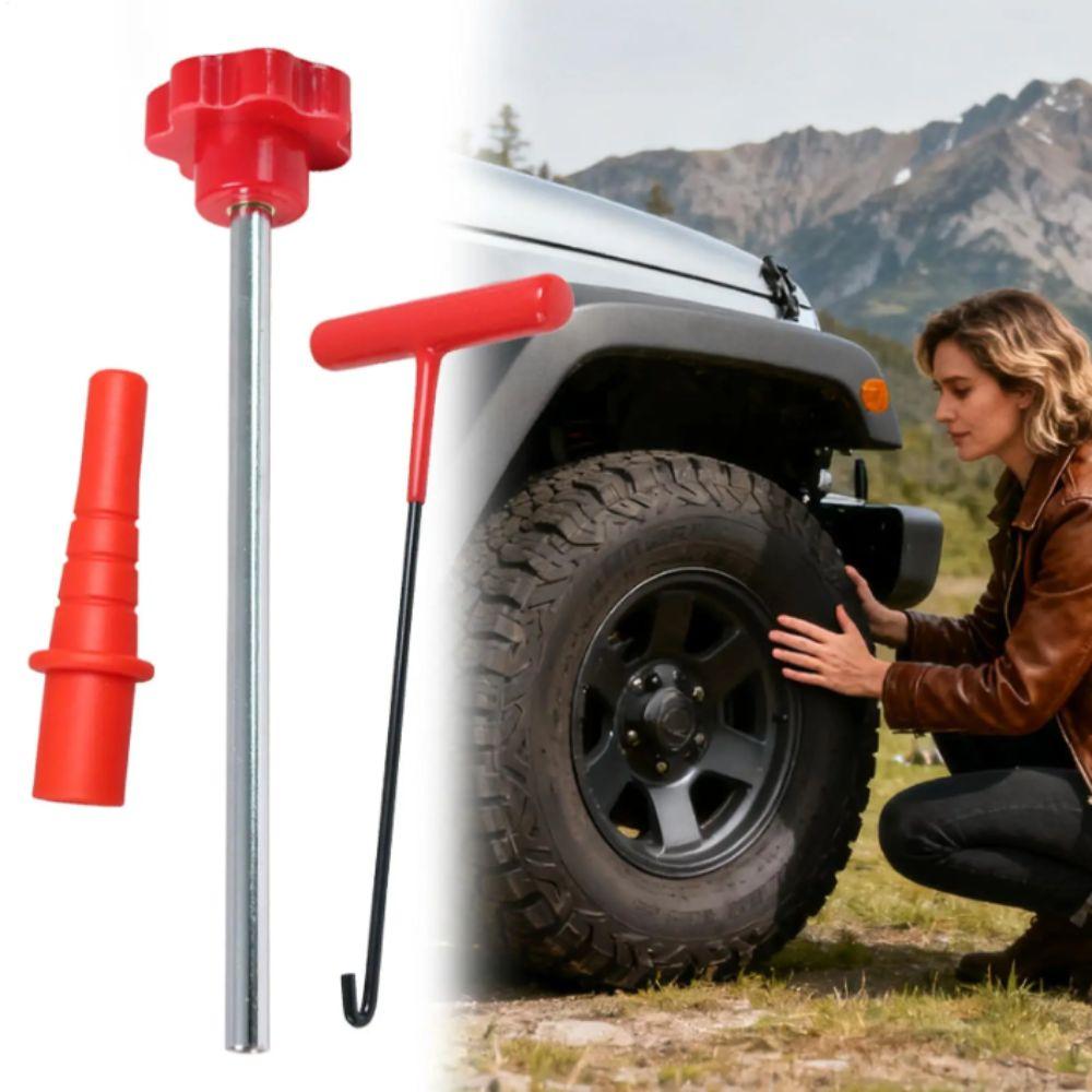 Sturdy Construction Tire Valve Core Tools T-Hook Design Quick Change Tool  Tire Valve Service