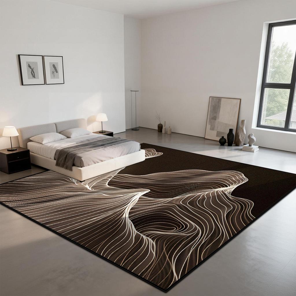 Modern Minimalist Carpet Abstract Style Living Room Customizable Rug Soft Easy To Clean Non-slip Lounge Floor Mats Home Decor