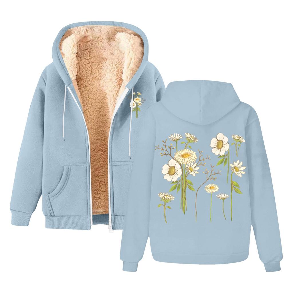 Men's And Women's Fashion The Same Coat With Fleece Thick Hoodie Hoodie Cardigan