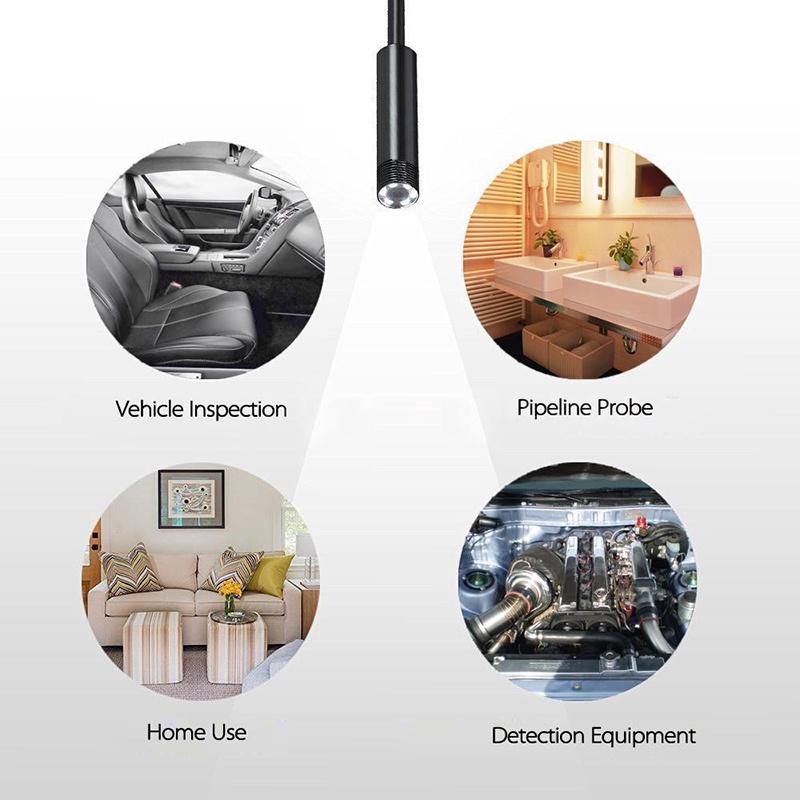 Waterproof 7mm 6 Led Usb Endoscope Borescope Video Camera 2m 5m