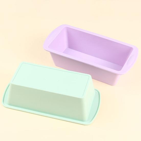 Tavă de pâine din silicon antiaderentă cu mânere, sigură pentru cuptor, antiaderentă, rezistentă la căldură, cu eliberare ușoară, tavă de copt pentru pâine