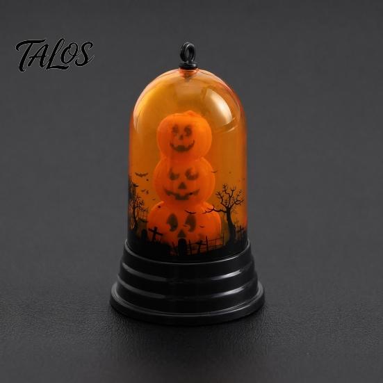 Halloween Party Props Pumpkin Lantern, Battery Operated LED Light, with Hanging Buckle, Lantern Durable Plastic Lighting, for And Desktop Ornament