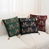 Nordic Luxury Leopard Print Gold Tassel Pillowcase for Living Room Sofa